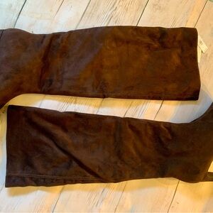 Banana Republic Vegan Suede Brown Boots